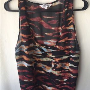 Abstract tank top
