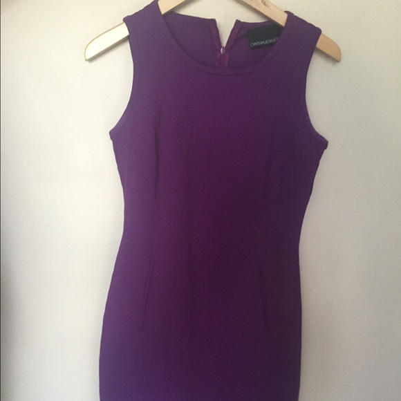 Sml Cynthia Rowley purple shift dress w/ pockets