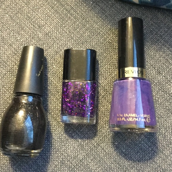 3 nail polishes