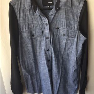 Hurley Denim Button Up