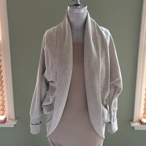 Grey Sweatshirt Blazer