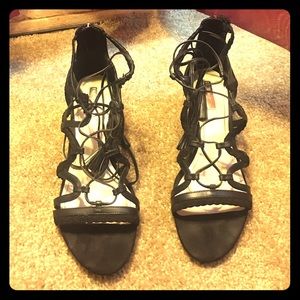 Bcbg lace up wedge