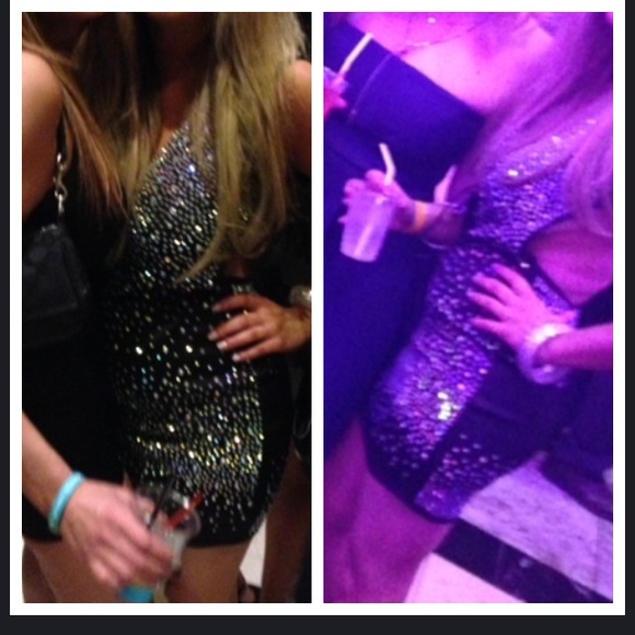 "Hot Miami Styles" Rhinestone dress - Picture 4 of 4