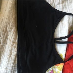 Black Lulu lemon sports bra