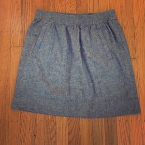 LOFT chambray skirt
