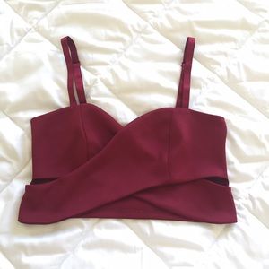 Red Wine Crop Top