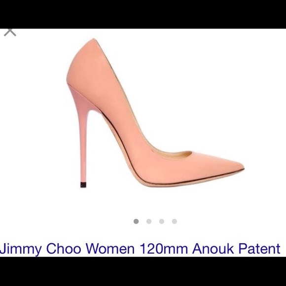 Jimmy Choo Blush Patent Pumps 120 mm size 38.5
