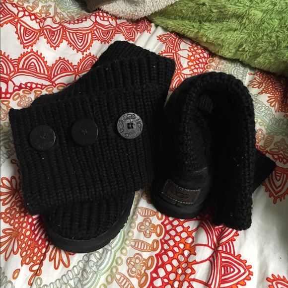 Limited addiction knitted dark gray UGGs