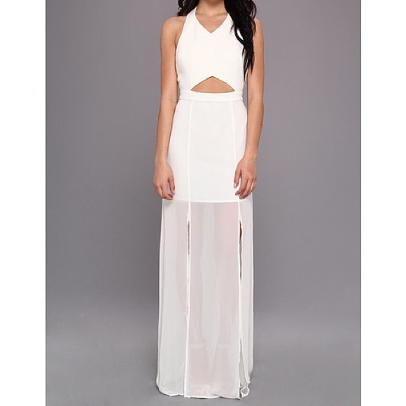 Full length BCBGeneration dress with front slits