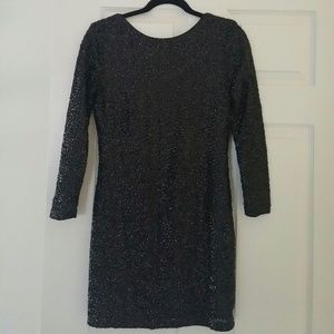 H&M Black Sequined  Mini Cocktail Dress