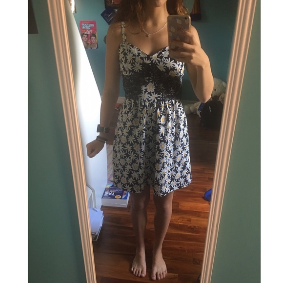 Sunflower printed mini dress