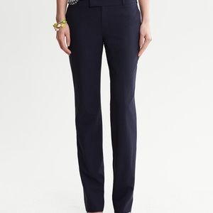 Banana R Navy Martin Fit Straight Leg Dress Pants