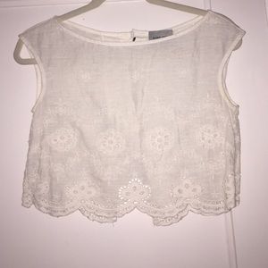 Rachel Comey White Crop Top