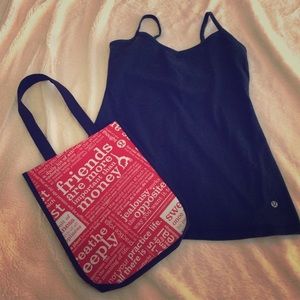 NEW PRICE! Lululemon charcoal low back tank!