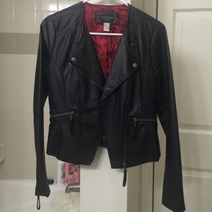 Forever 21 Leather Jacket, collarless