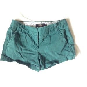 JCrew Teal Chino Shorts