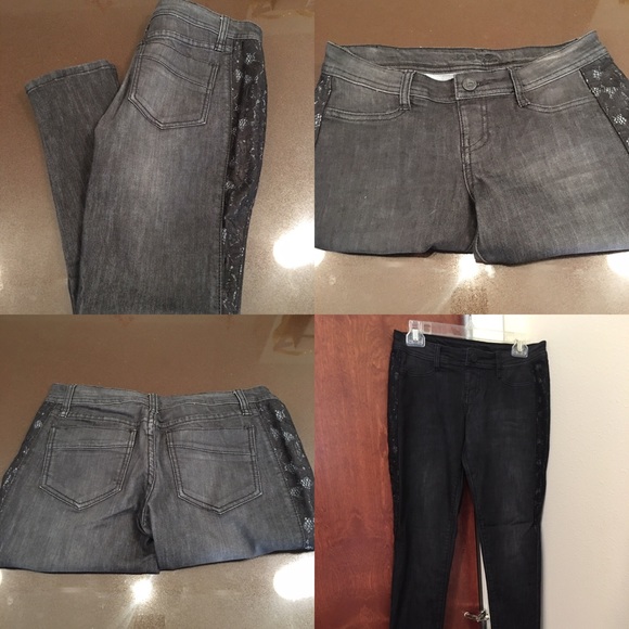Bebe Jean with lace on sides