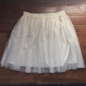 Ivory Tulle Skirt