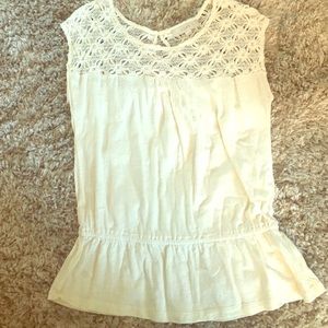 Loft crocheted peplum