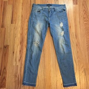 Flying Monkey light wash ripped jeans