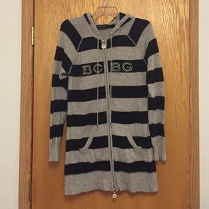Black and Gray BCBG Sweater Dress