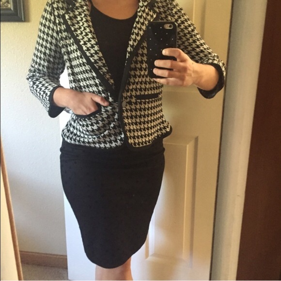 NWOT Houndstooth Blazer