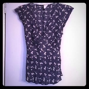 J Crew size 0 low cut blouse