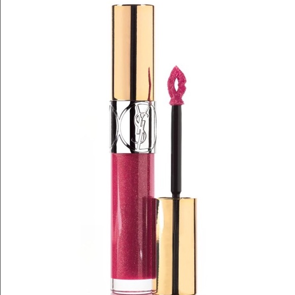 🎉Host pick 10/21🎉Ysl  lipgloss in Fushia/Gold✨ - Picture 2 of 2