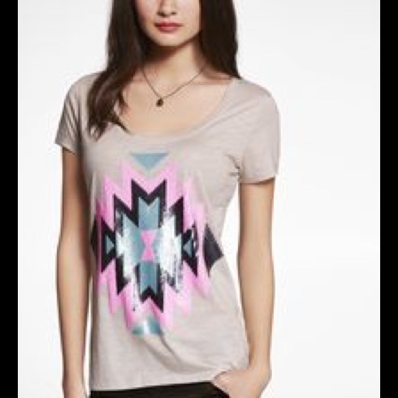 Tribal Sequin Embellished Tee
