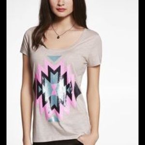 Tribal Sequin Embellished Tee