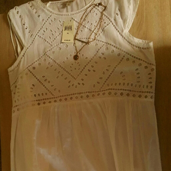 Boho white dress