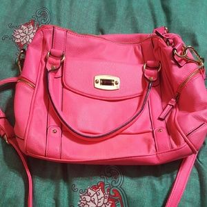 Merona hot pink shoulder/cross body purse