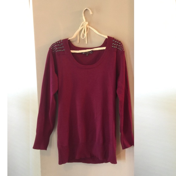 Long Burgundy Sweater