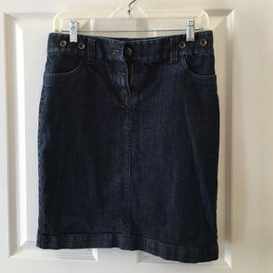 Jcrew denim jean skirt