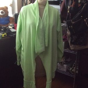Sweat top wrap jacket