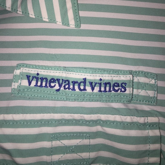 Vineyard Vines stripped fishing shirtdress Sz 0 - Picture 4 of 4