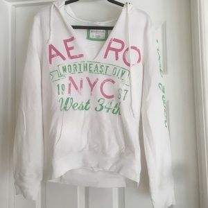 White Aeropostale hoodie