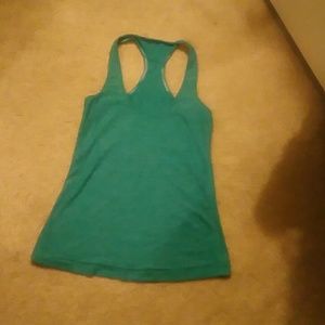 Lululemon tank top teal size 4