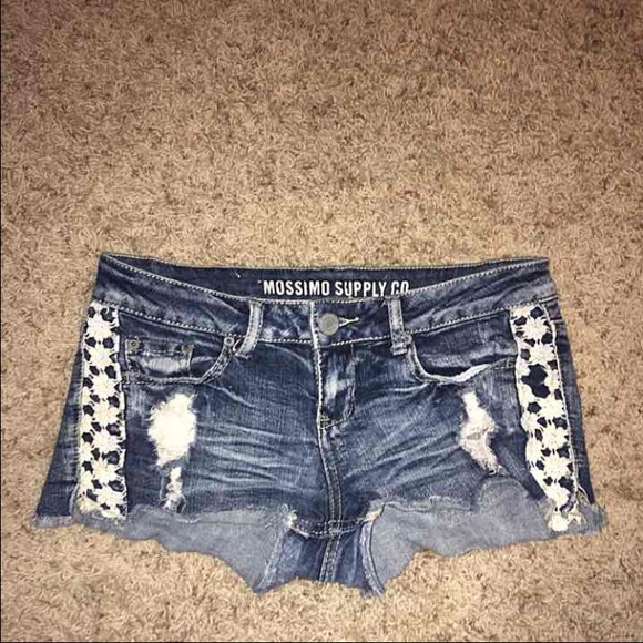 Mossimo Lace Denim Shorts