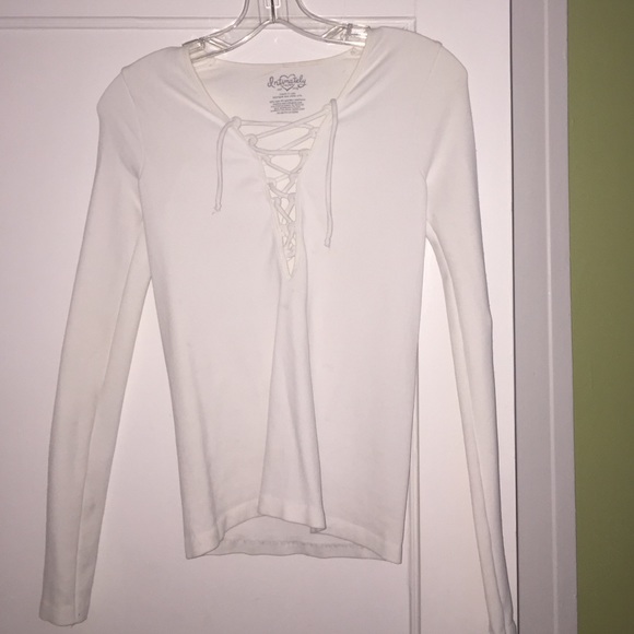 Free People Lace up Long sleeve