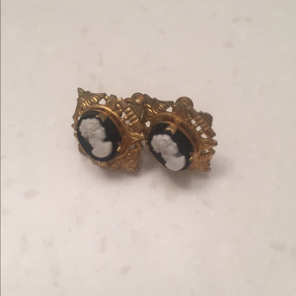 Cameo Vintage Earrings