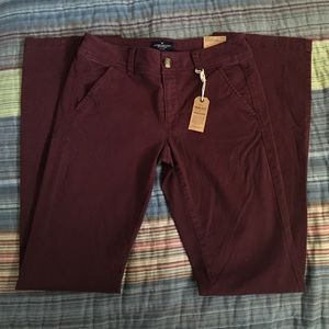 NWT burgundy AE Pants