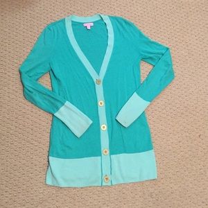 Lilly Pulitzer sea foam cardigan