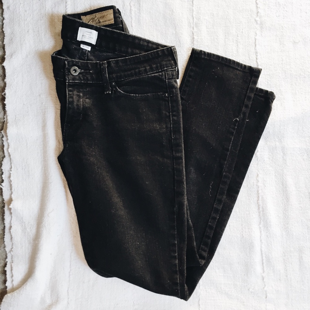 Washed Black Levi's skinny jeans