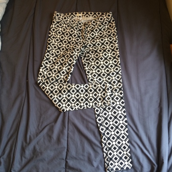 Crew Cuts Skinny Jeans Black/White Print 25/26