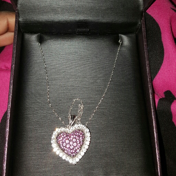 Pink heart necklace from Gordon's Jewelers