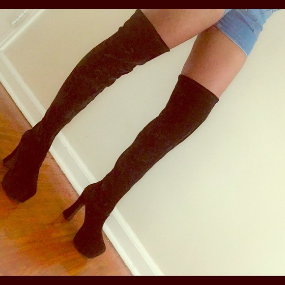 Jeffrey Campbell thigh high boots