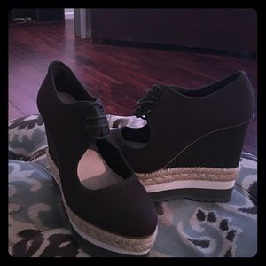 PRADA Mary Jane Wedges