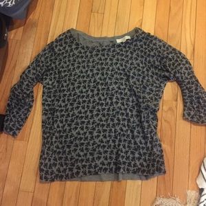 Pretty leaf print sweater