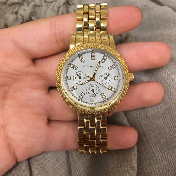 Gold Michael Kors watch main image 4